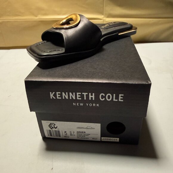 Kenneth Cole New York Asher Women's Dress Sandals Black Size 5 NEW - Picture 3 of 9